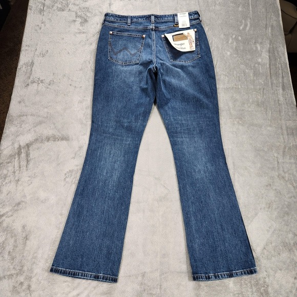 Wrangler Lainey Wilson Jeans Womens 33x34 Blue High Rise Bootcut Boot Hugger - Picture 2 of 15